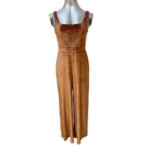 Audrey Parks x Francesca's Velvet Star Print Jumpsuit Women's Size Medium